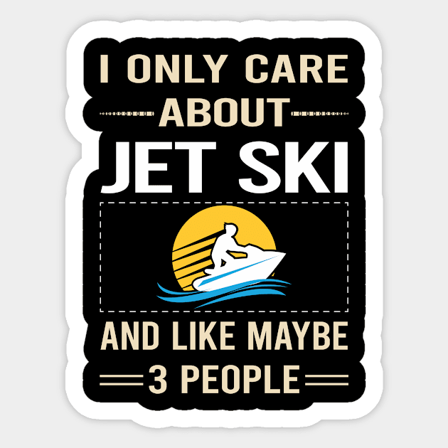 Funny 3 People Jet Ski Sticker by relativeshrimp